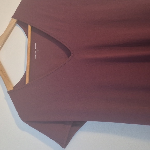 Universal Standard Iconic Geneva V-Neck Asymmetrical Dress Jam - Size XS /10-12 - Picture 3 of 7